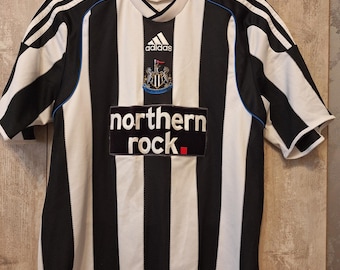 newcastle united fc 2007/2009 home football shirt jersey england