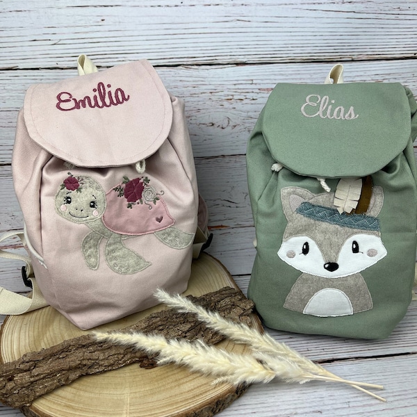 Kindergarten backpack/Handmade daycare bag/Personalized with name/Sports bag/Children's backpack/Individual/Gift idea/