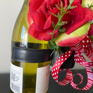 Bottle Bouquet Holder, Make Floral Bouquets that Clip on to Wine Bottles and Candles, Floral Supplies, DIY Wedding Table Flower Arranging, image 7