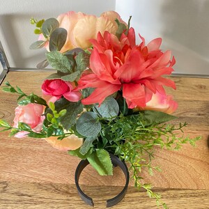 Bottle Bouquet Holder, Make Floral Bouquets that Clip on to Wine Bottles and Candles, Floral Supplies, DIY Wedding Table Flower Arranging, image 3