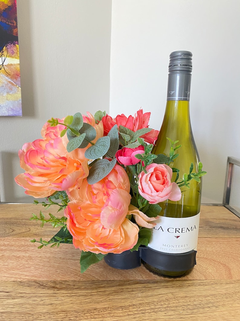 Bottle Bouquet Holder, Make Floral Bouquets that Clip on to Wine Bottles and Candles, Floral Supplies, DIY Wedding Table Flower Arranging, image 2