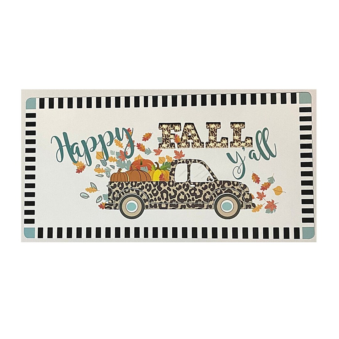 Leopard Truck Fall Wreath Sign, Fall Wreath Attachment, Cheetah Truck ...