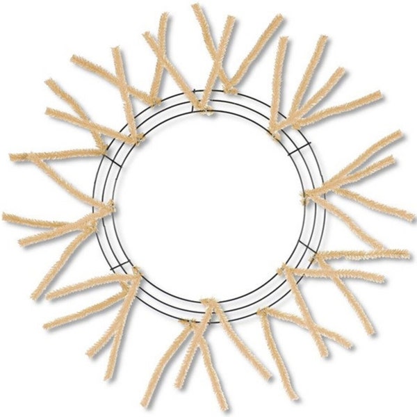 15-24 inch natural color pencil wreath frame. Wreath making form, XX7504W4