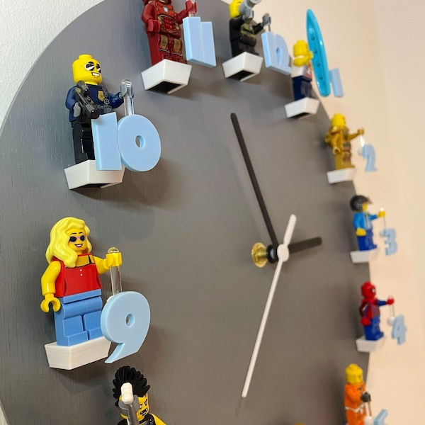 Wall clock for mini figure characters.