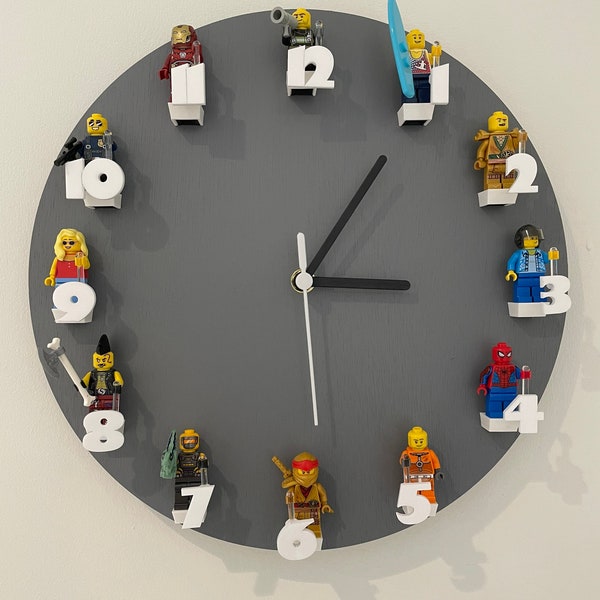 Wanduhr für Minifiguren.