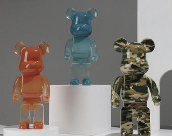 CQ Bearbrick Figure Marior Bear Model Action Figure Figurine/PVC Ornament Figurine Home & Office Decoration/Bedroom Artwork 10inch Toys 