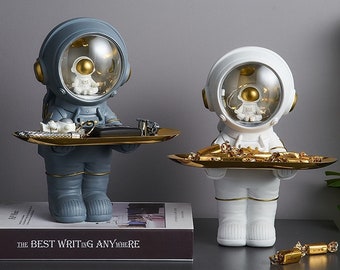 Astronaut Pop Art Sculpture | Astronaut Storage Sculpture |Nordic Home Storage Tray Key holder |Nordic Home Decor |Desk Storage | Modern Art