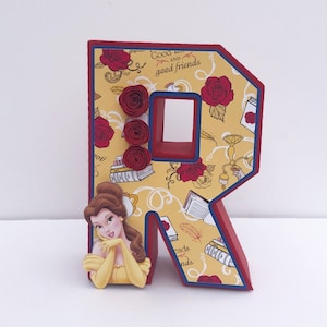 Beauty and the  Beast  3d Letter, Girls Party Décor, Beauty and the Beast Birthday Party