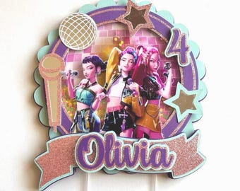 Kpop Cake Topper | Personalized Birthday Party Decoration