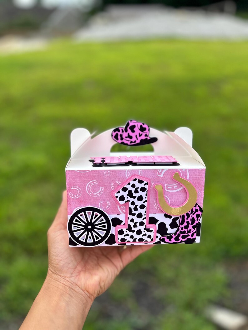 Pink Rodeo Theme Gable Box Rodeo Disco Party Favor Boxes/ Cowgirl Goodie Box - Etsy