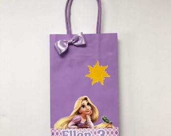 Rapunzel Party Favor Bags: Personalized Princess Birthday Treat