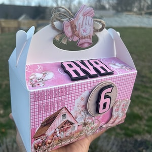 Cowgirl Candy Box, Rodeo Favor Box, Girl party decor, Wester goodie box, Rodeo Disco Party Theme, Western Disco girl party
