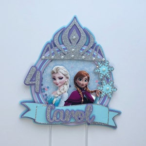 Frozen Cake Topper, Frozen Birthday Party, Elsa e Ana Cake Topper, Frozen Party Supplies, Frozen Theme Cake topper