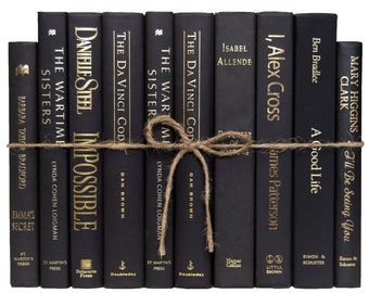 Set Di 3 Libri Decorativi In Lino Stile Fattoria – Con Nappe E Foglie, Finti Libri Con Copertina Rigida Per Tavolino, Scaffale, Soggiorno