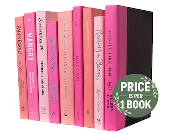 Pink Decorative Books | Perfect for Bookshelf Décor or Coffee Tables | PRICE is PER 1 BOOK