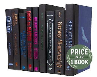 黒の装飾本 | 本棚の装飾やコーヒーテーブルに最適 | 価格は 1 冊あたりです