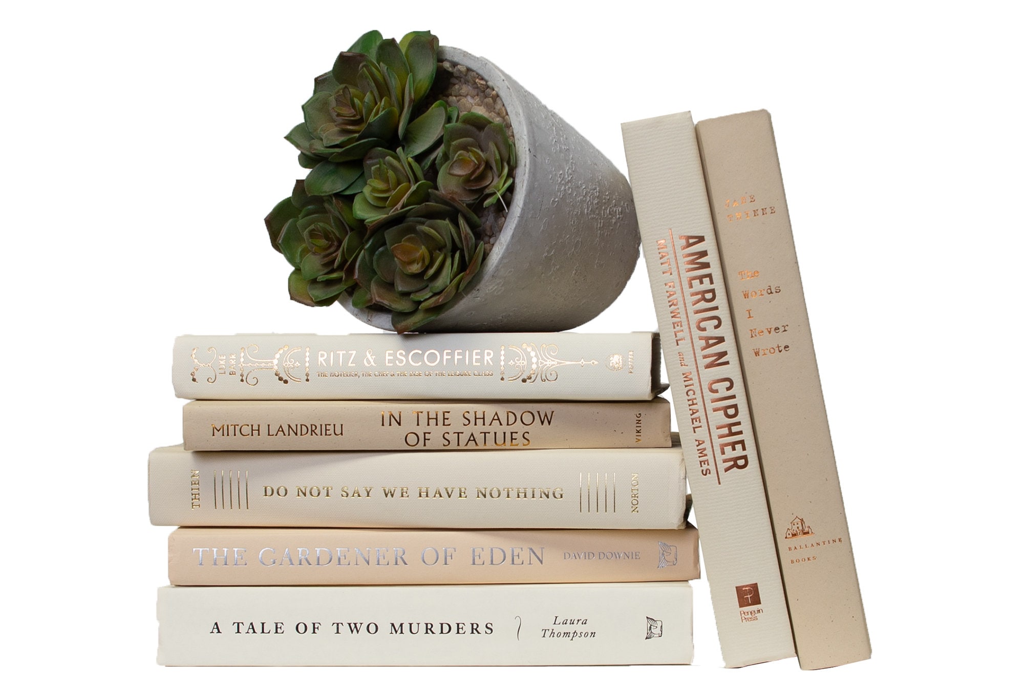 Navy Decorative Books Perfect for Bookshelf Décor or Coffee Tables