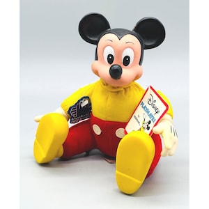 Peluche de Mickey Mouse Playmates de Disney, figura vintage de Applause imagen 1