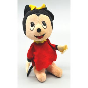 Woolikin Walt Disney Productions Peluche de Mickey y Minnie Mouse Vintage Japón imagen 7