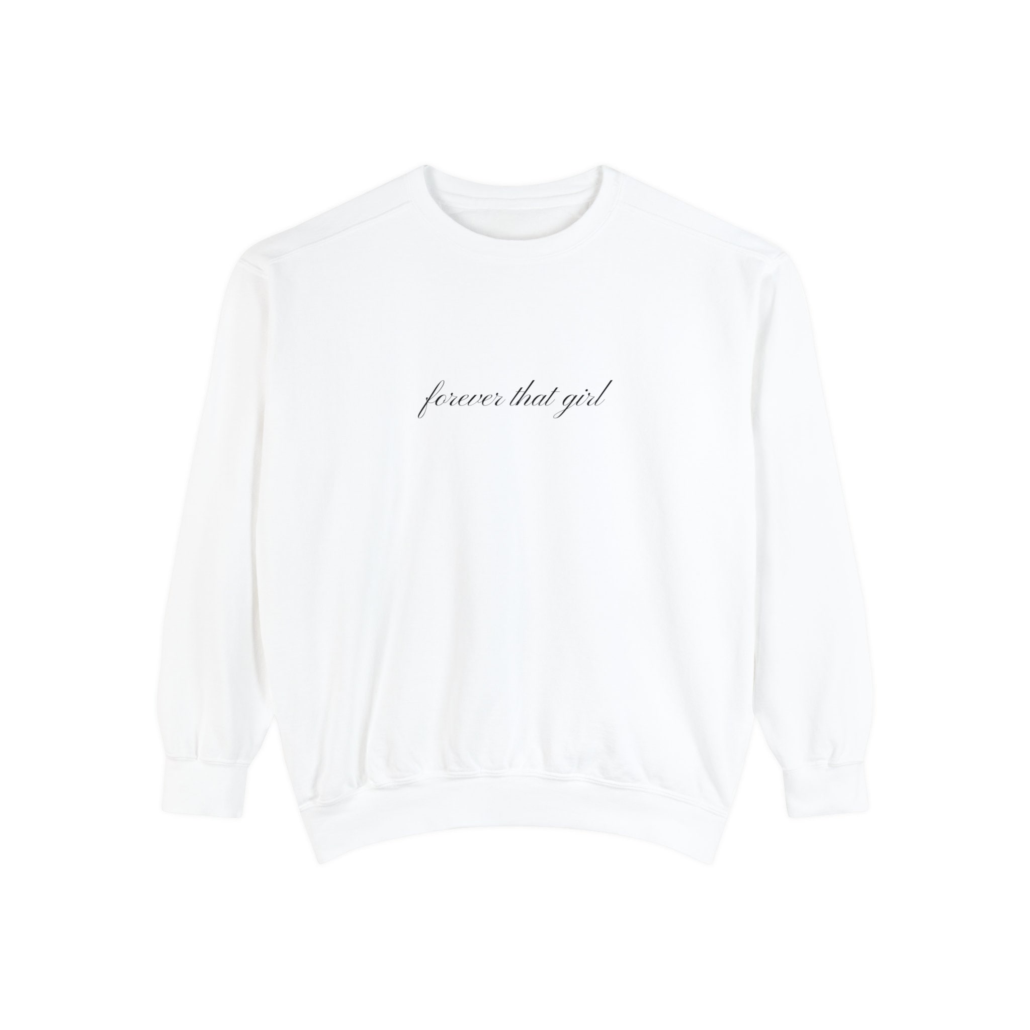 Forever That Girl Luxurious Sweatshirt Jumper Manifestation Clothing It Girl Energy Unisex Sweater Soft Girl Clothing Soft Life TikTok