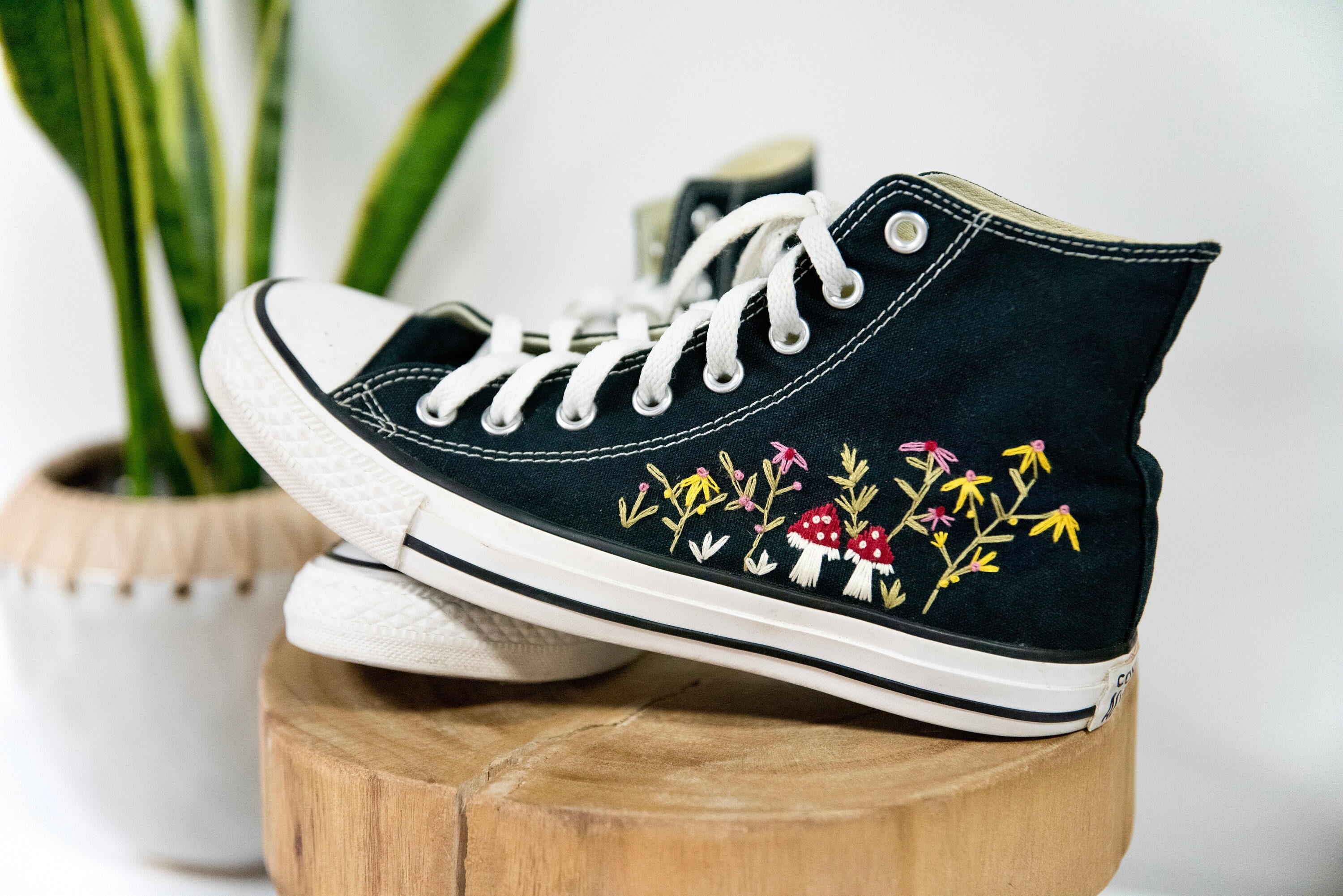 Diy black deals converse