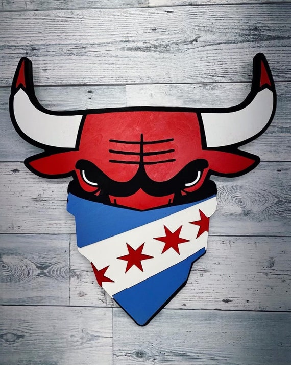 Chicago Bulls/chicago Flag - Wood Sign - Basketball - NBA - Etsy