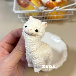 Cute Alpacas Taba Squishy Toy, Handmade Stress Relief Squishy, Cute design, Cute Taba Squishy Bag Accessories, Gift for her