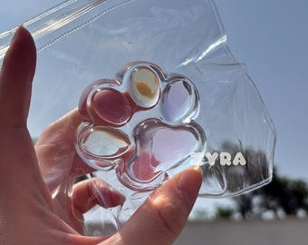 Licht Farbe Klar Paw Taba Squishy Spielzeug, handgemachte Stressabbau Squishy, niedliches Design, Trending Toys Taba Sticky Squishy, Geschenk für sie