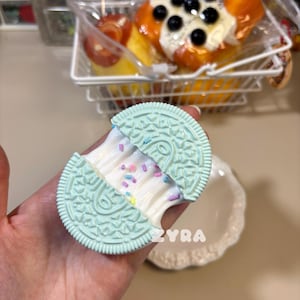 Mint Green Biscuit Taba Squishy Toy, Handmade Stress Relief Squishy, Cute design, Cute Taba Squishy Bag Accessories, Gift for her