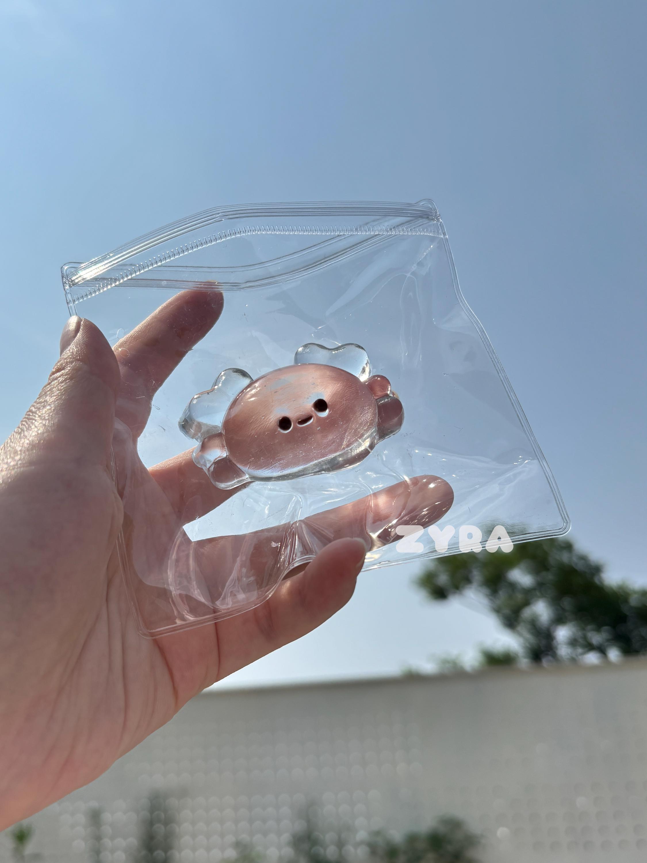 Clear Crab Taba Squishy Toy, Handmade Stress Relief Squishy, Cute