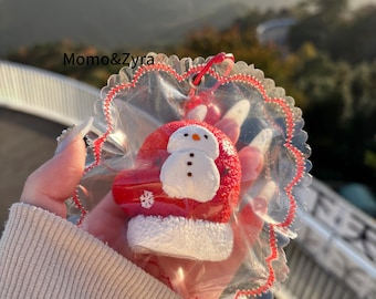 Christmas Series Taba Squishy Toy, Handmade Stress Relief Squishy, Cute design, Cute Taba Squishy Bag Accessories, Gift for her