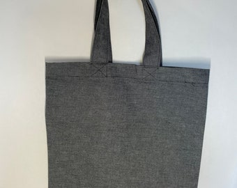 Handmade Grey Tote Bags