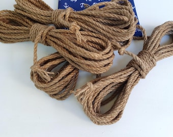 Natural Jute Shibari Rope: Japanese Bondage, Kinbaku - 25ft