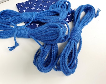 Blue Jute Shibari Rope - 25 ft Natural Bondage Cord
