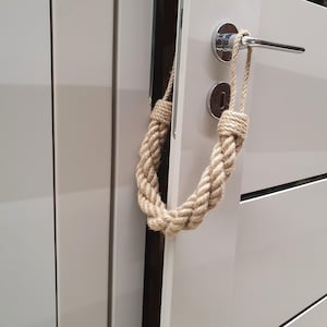Chunky Jute Rope Door Stopper: Nautical Farmhouse Decor