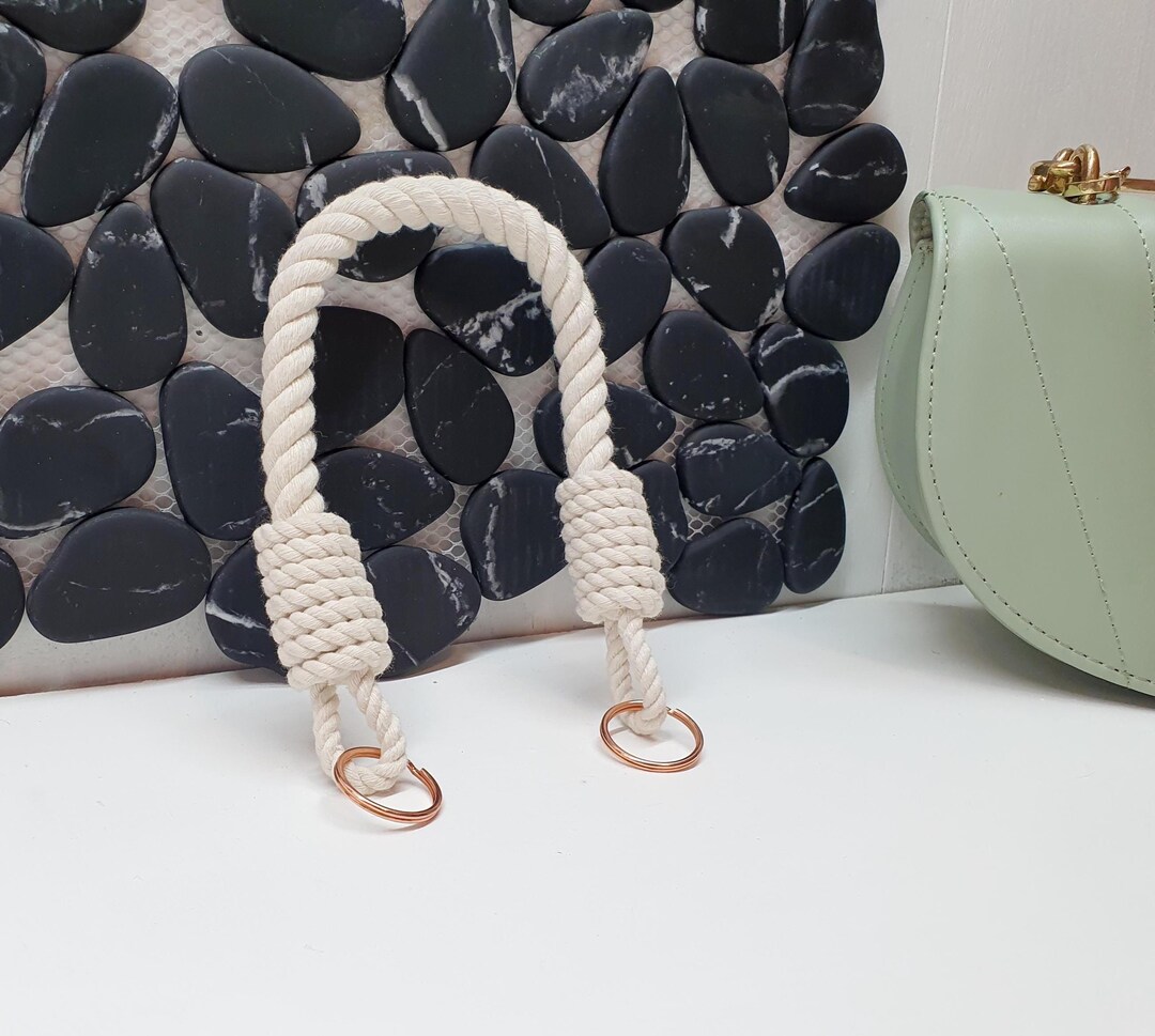 Cotton Rope Bag Handle With Metal Rings – Durable & Stylish Replacement ...