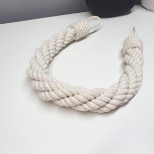 Handmade Cotton Rope Curtain Tiebacks: Boho Rustic Window Decor