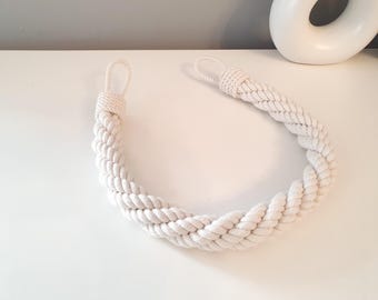 Handmade Cotton Rope Curtain Tie Back: Eco-Friendly Home Decor