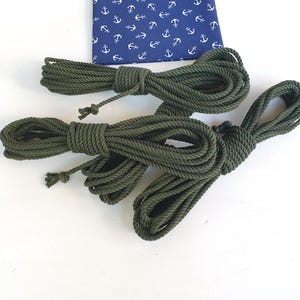 Khaki Cotton Rope for Shibari – 25ft (7.5m) – Soft Bondage Cord – 1, 2, 4 or 6 Bundles