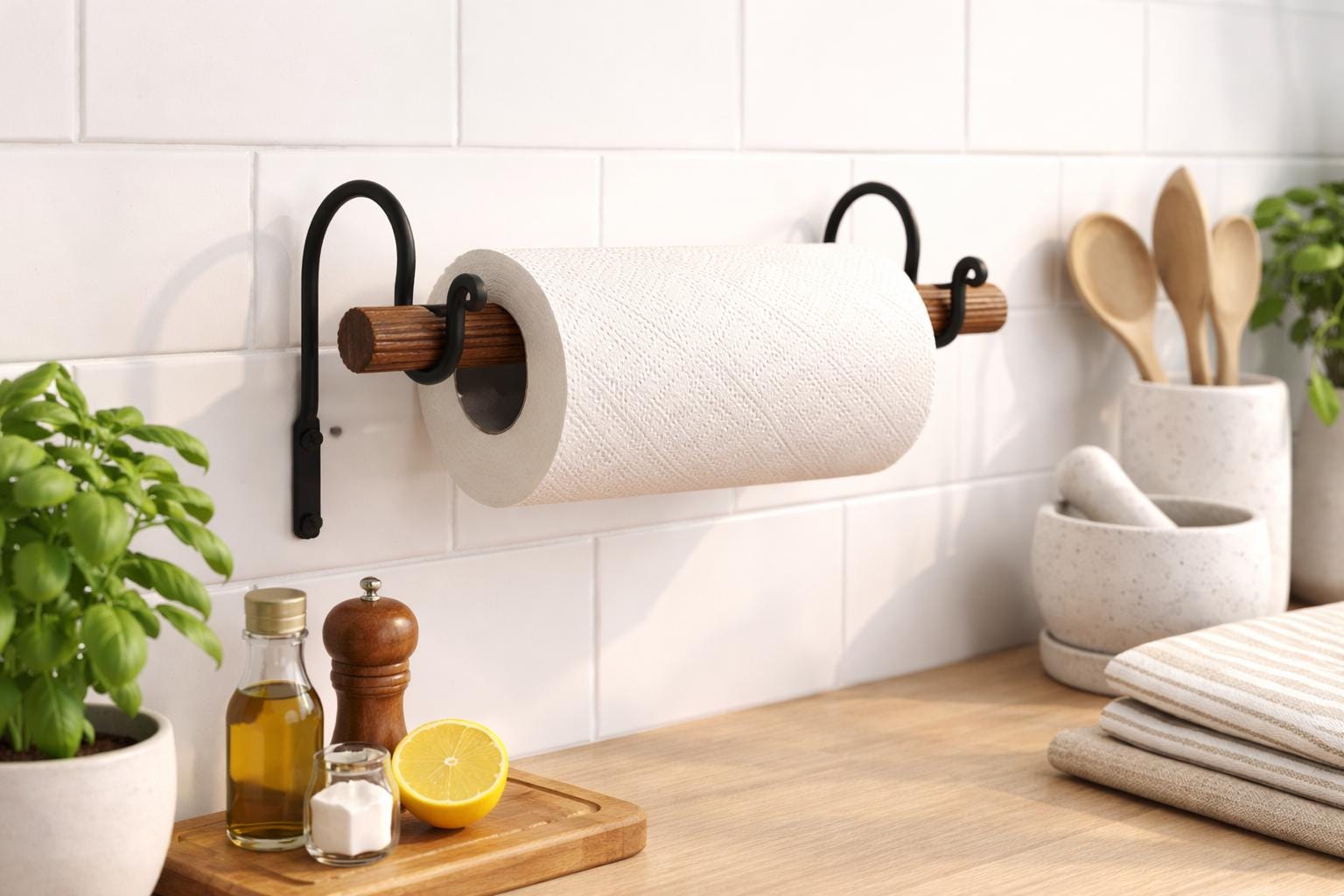 Küchenrollenhalter hängend