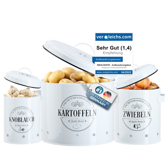 3er Set Seegras-Körbe Für Kartoffeln, Zwiebeln & Knoblauch – Natürliche, Luftige Aufbewahrung, Handgefertigt & Kompostierbar