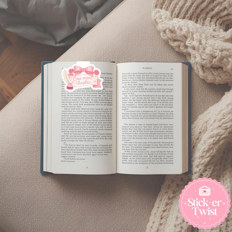 One More Chapter PNG: Cute Trendy Bookish Clipart, Kindle Sticker ...