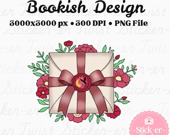 Romantasy Love Letters PNG: Fantasy Romance Booktrope PNG for sublimation, stickers, bookmarks, commercial use, Romantasy book lover