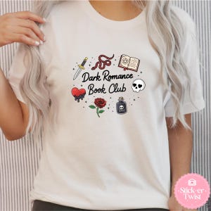 Dark Romance Book Club PNG | Dark Romance Reader Aesthetic | BookTok Bookish Clipart | Villain Romance PNG | Gothic Reader Design image 5