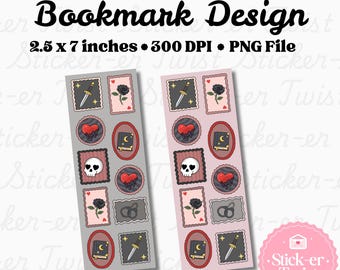 Dark Romance Bookmark PNG, Morally Grey Reader, Spicy Booktok Bookmark Design, Dark Romance Aesthetic Printable Bookmark, Commercial Use PNG