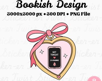 Booktrovert Locket PNG, Introvert Reader PNG, Buchliebhaber Sublimationsdesign, Gemütliche Lesung PNG, Bookish Girlie, digitaler Download