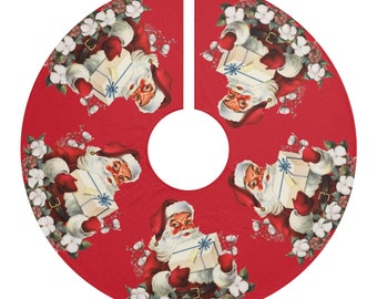Vintage-Weihnachtsmann-Weihnachtsbaum-Rock - Retro-Dekoration