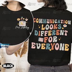 Speech Therapy Shirt, Communication Different For Everyone, Speech Therapy Sweatshirt, Speech Language Pathologist Gift, Speech Shirt Slp