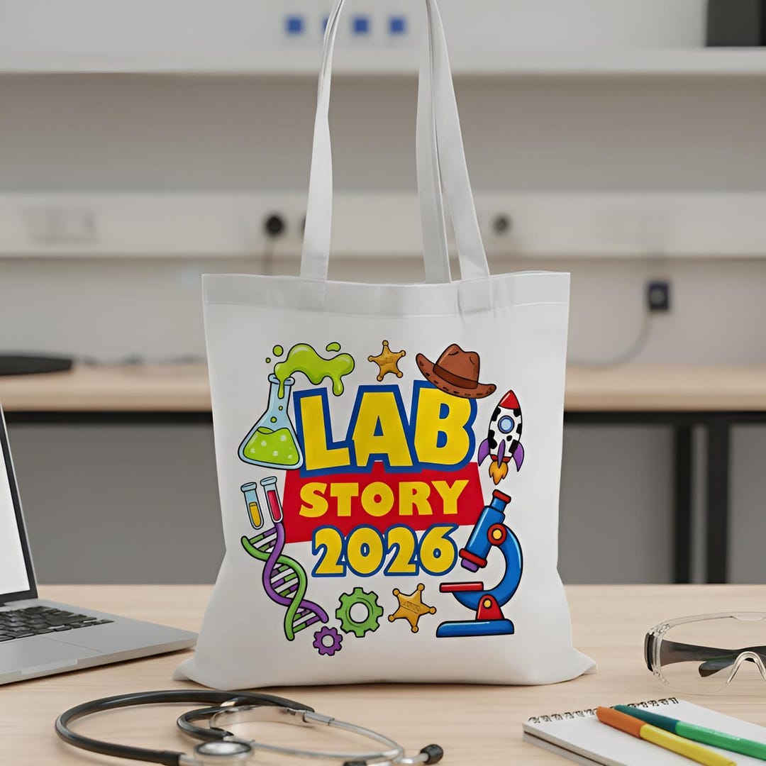 Lab Week Bags Lab Week 2026 Tote Bag, Funny Med Tech Gift, Lab Story Canvas Bag ...