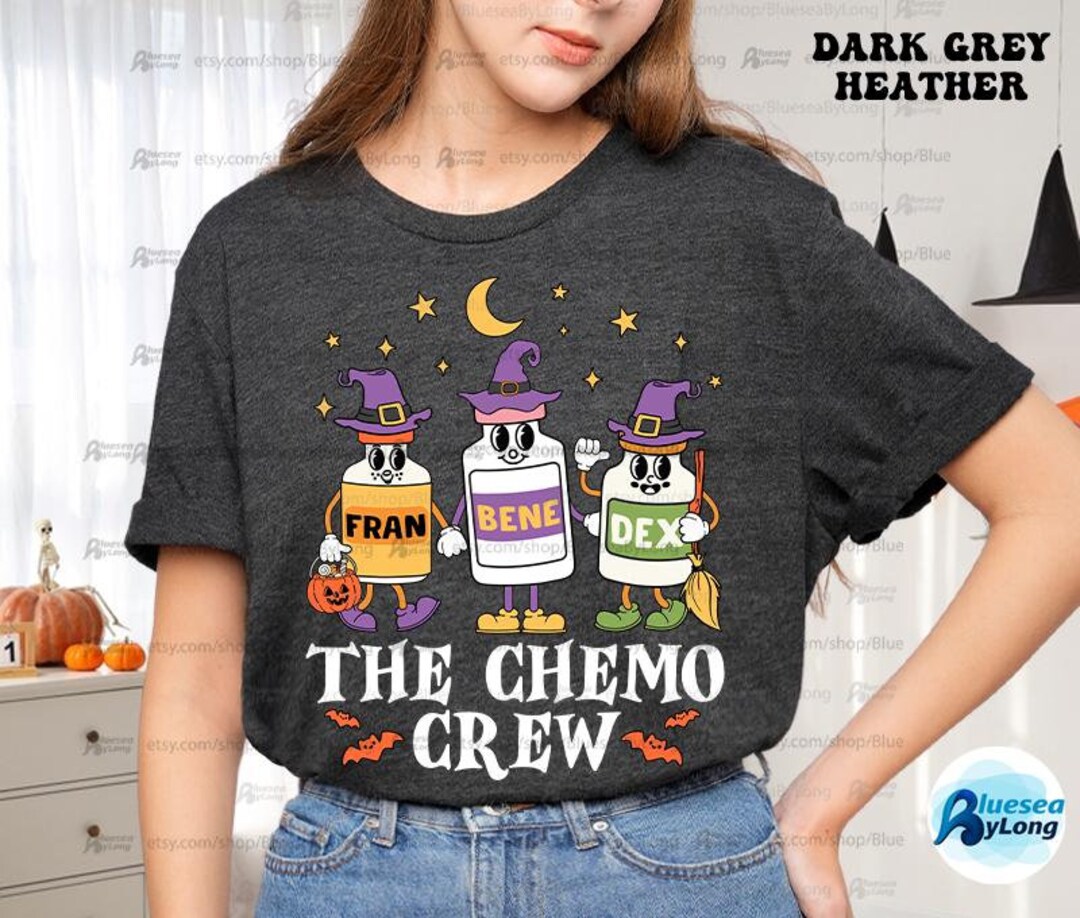 Oncology Nurse Halloween Fight Cancer Awareness Nurse Squad Chemo ...